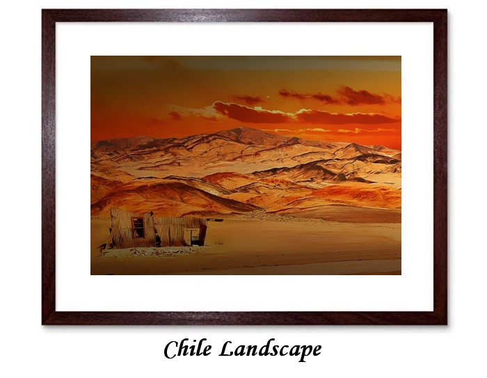 Chile Landscape Framed Print